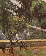 Pool at the jas de Bouffan Paul Cezanne